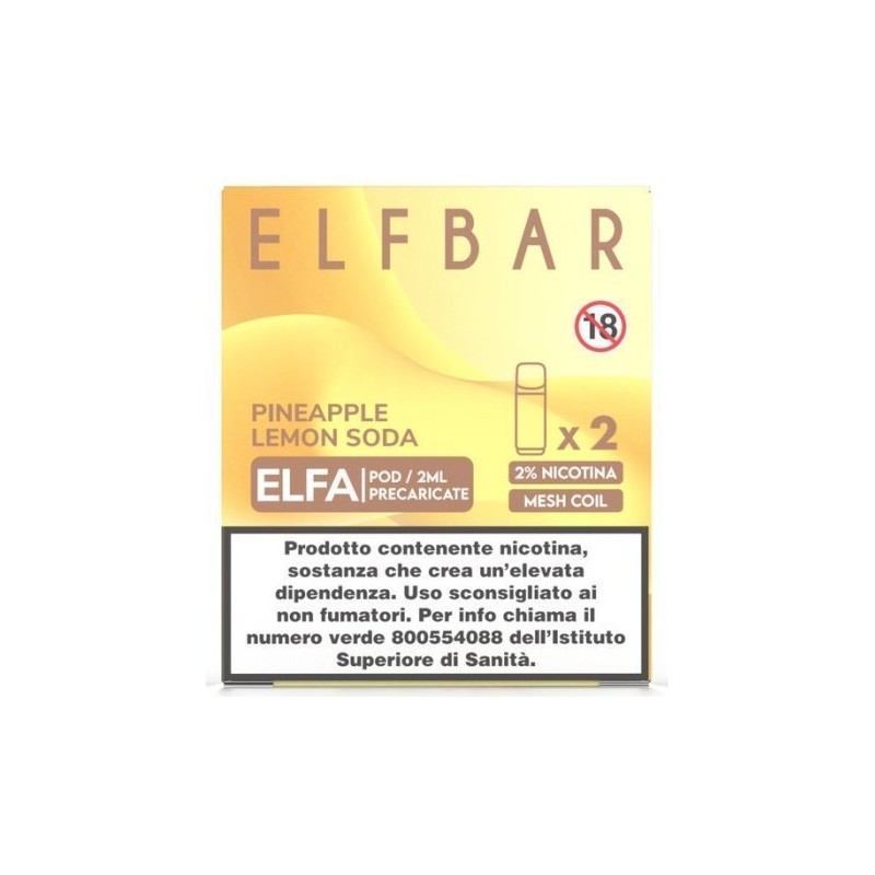 ELFBAR ELFA PREFILLED POD PINEAPPLE LEMON 20ml 2 Refill cod.prod