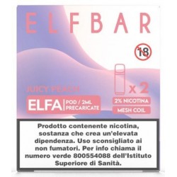 ELFBAR ELFA PREFILLED POD JUICY PEACH 20 ml 2 Refill cod.Prod. P