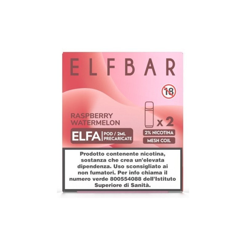 ELFBAR ELFA PREFIL. POD RASPBERRY WATERMELON 20ml 2 Refill cod.p