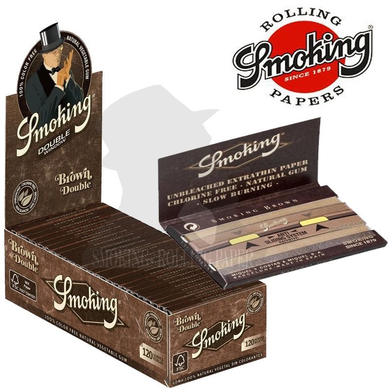 CARTINE SMOKING REGULAR BROWN DOUBLE (120 leaves x 25 Pz)cod.pro