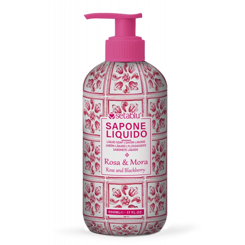 SAPONE MANI 500 ml MAIOLICHE ROSA E MORA