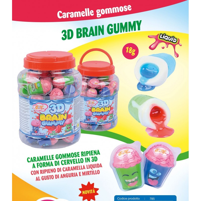 3D BRAIN GUMMY 18 gr (50 Pz)
