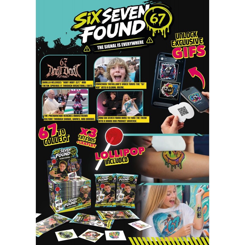 SIX SEVEN FOUND TATTOO'S (24 Pz)