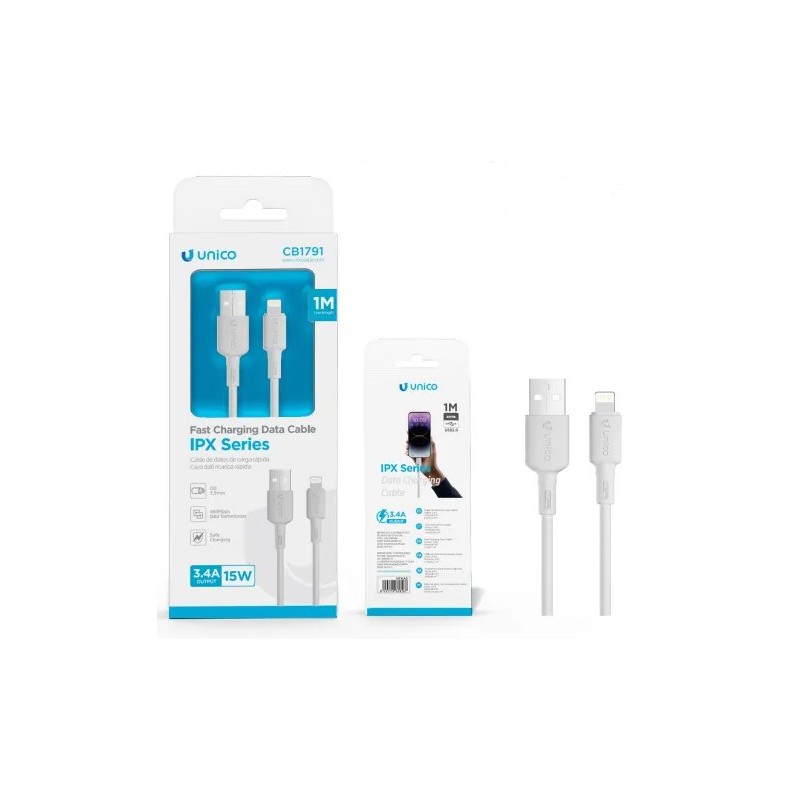 UNICO CAVO RICARICA 5A USB to IPHONE 1 mt