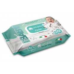 SALVIETTE BABY LATTE DI COCCO 72 Pz MADE IN ITALY