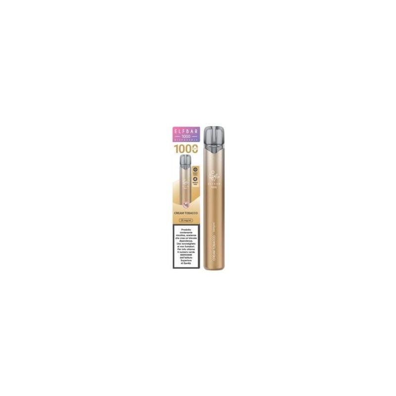 ELFBAR 1000 CREAM TOBACCO 2 ml (10 Pz) Cod.prod. PLN017052