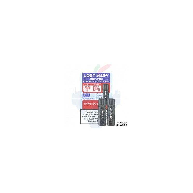 LOST MARY TOCA POD PRO 2 Refill 20ml-STRAWBERRY ICE 10Pz cod.pro