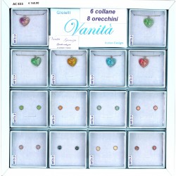 EXPO 6 COLLANE + 8 ORECCHINI (14 Pz)