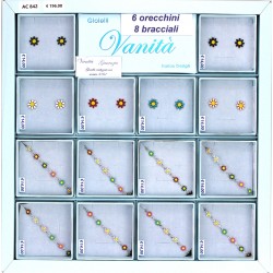 EXPO 6 Orecchini + 8 Bracciali (14 Pz)