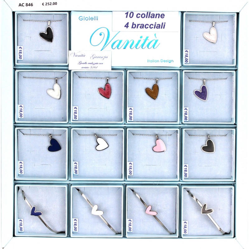 EXPO 10 Collane + 4 Bracciali (14 Pz)