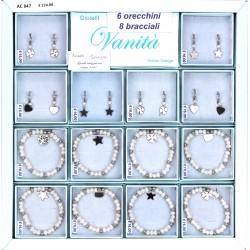 EXPO 6 Orecchini + 8 Bracciali (14 Pz)