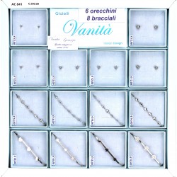 EXPO 6 Orecchini + 8 Bracciali (14 Pz)