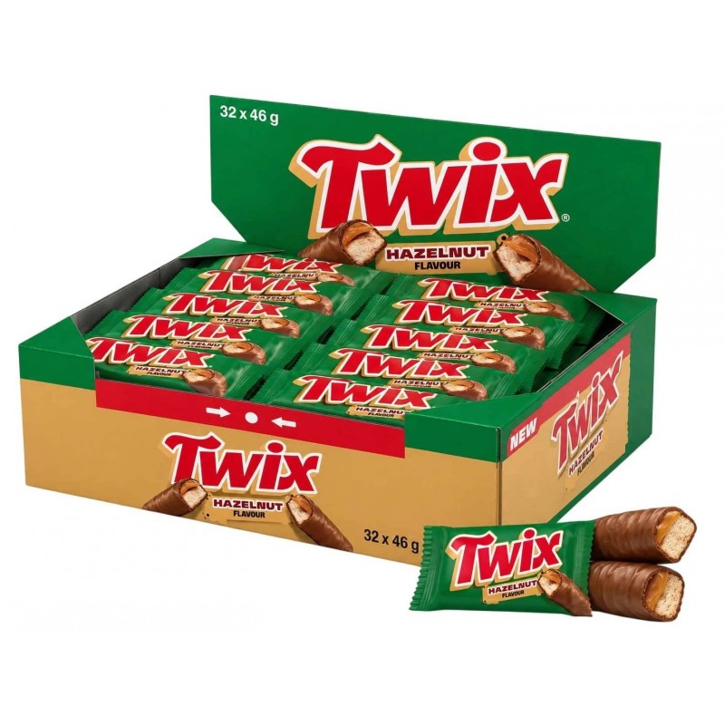 TWIX HAZELNUT (Nocciola) 46 gr. (32 Pz)