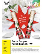 SPARA CORIANDOLI PETALI BIANCHI 30 cm (12 Pz)