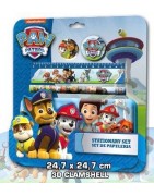 PAW PATROL SET CANCELLERIA 3D 5 Pz con P/MATITE LATTA