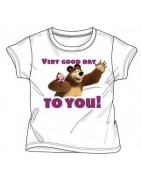 T-SHIRT MASHA&ORSO 2-6 anni BIANCA (5 Pz)