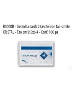 P/CARDS 2 TASCHE TRASPARENTE (100 Pz)