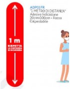 ADESIVO DA PAVIMENTO CALPESTABILE 20x100 '1 MT DI DISTANZA'